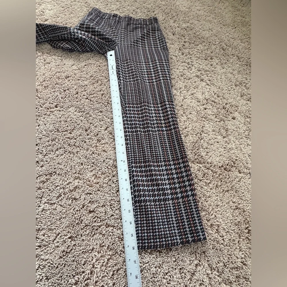 Small Anthropologie Sanctuary Carnaby pull on kick flare pants  brown check